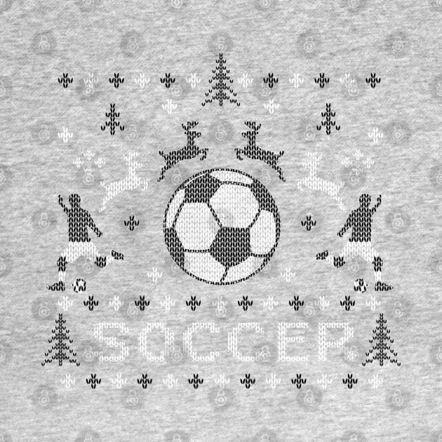 Soccer Ugly Christmas Sweater Design by TeeCreations